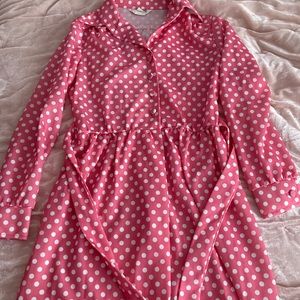 Vintage 1970s Montgomery Ward Shirtwaist Dress